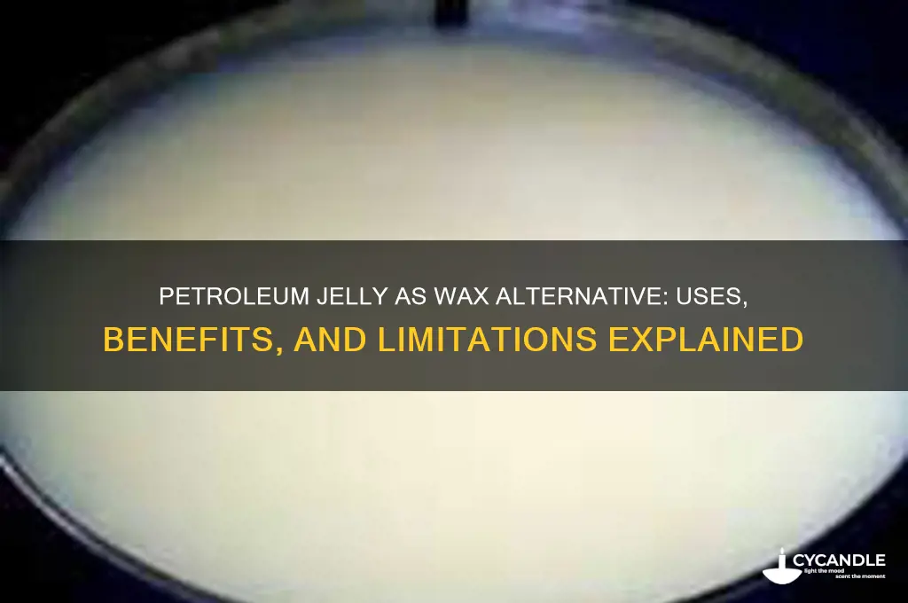 can petrouelm jelly be used like wax