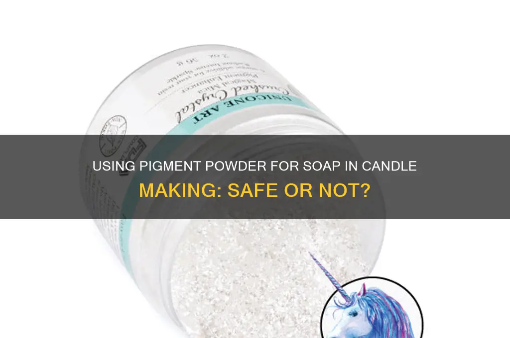 can pigment powder for soap be used in candle