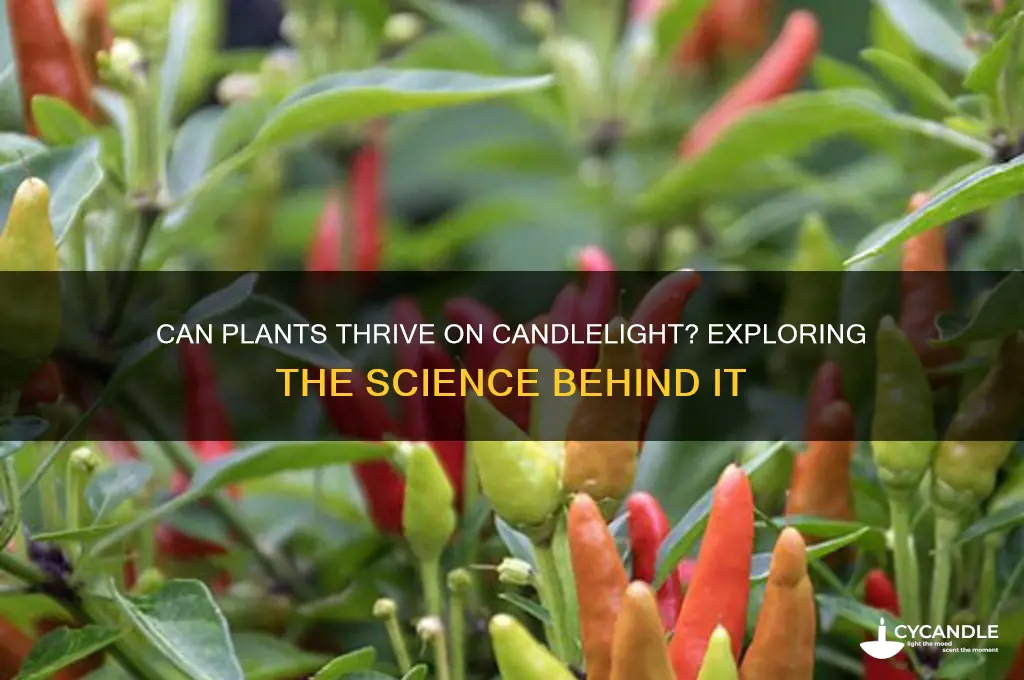 can plants live off candle light