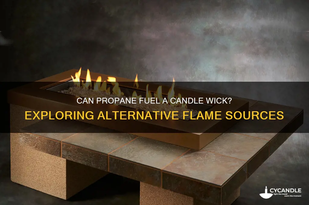 can propane candle wick