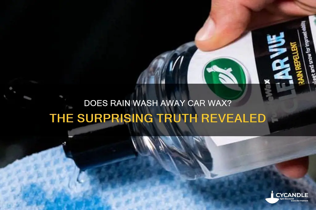 can rain remove car wax