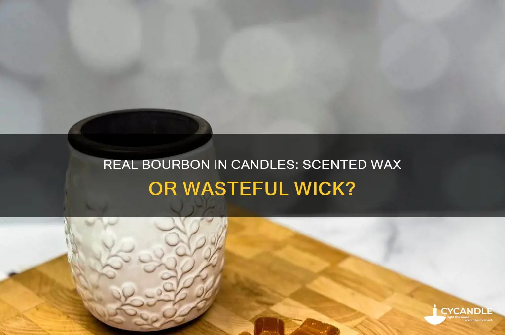 can real bourbon be used in a bourbon scented candle