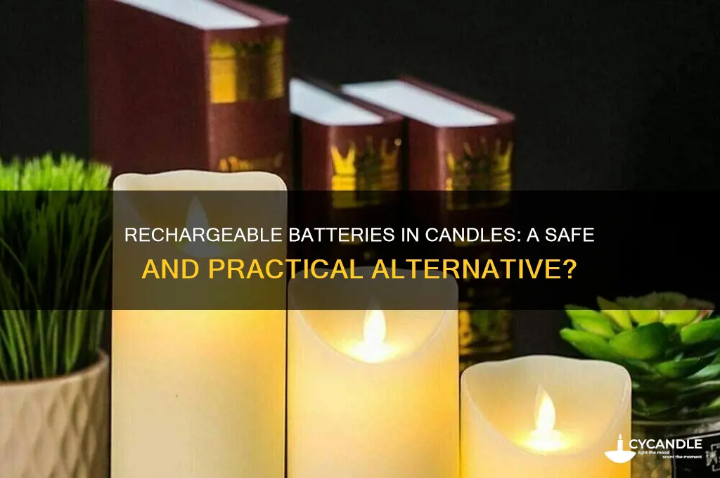 can rechargeable batteries be used in candles