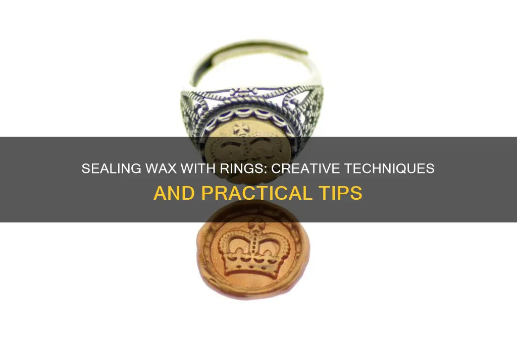 can rings be used to seal wax