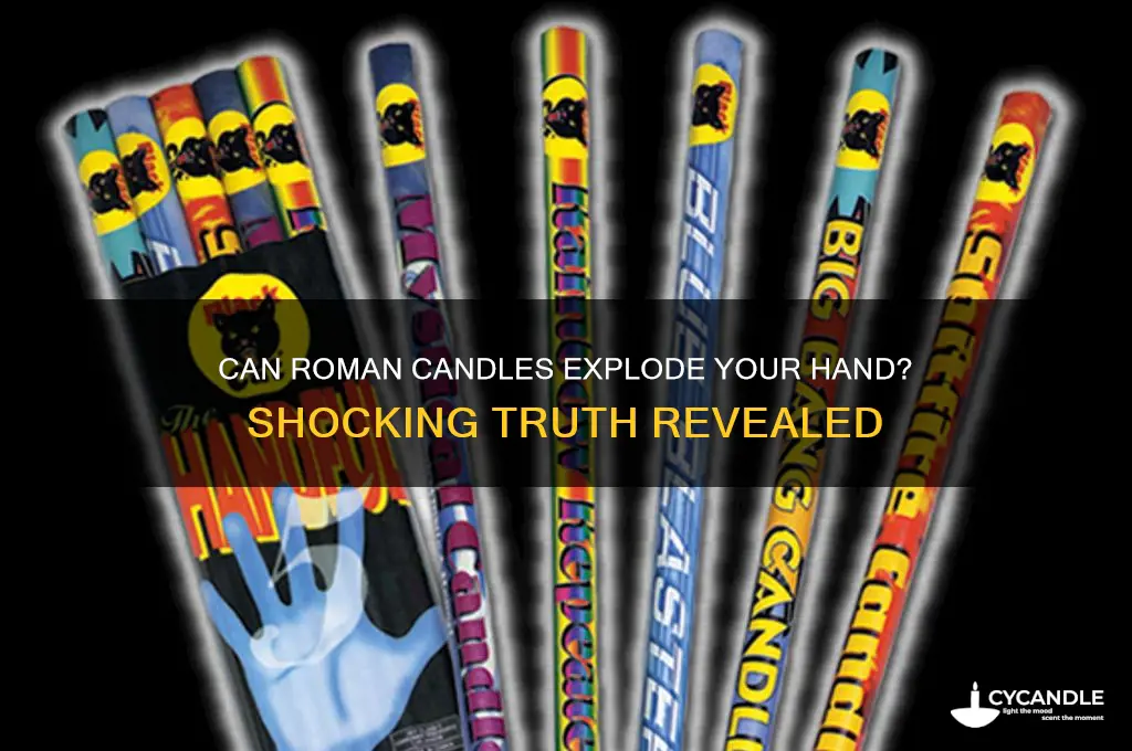 can roman candles explode your hand