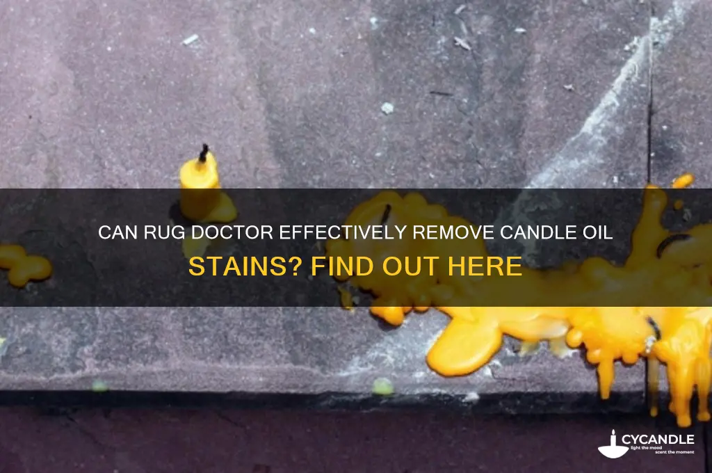 can rug doctor remove candle oil