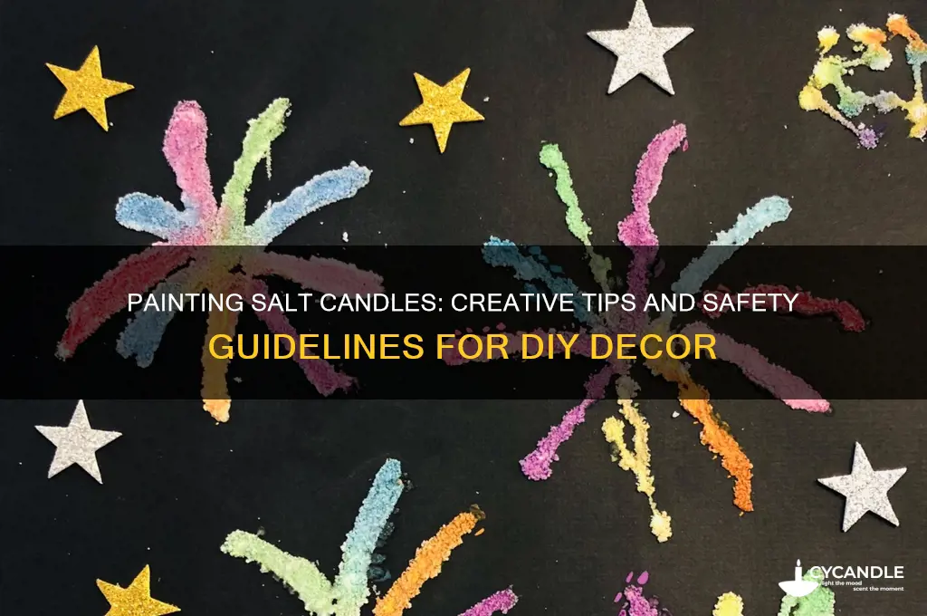 can salt candles be painted