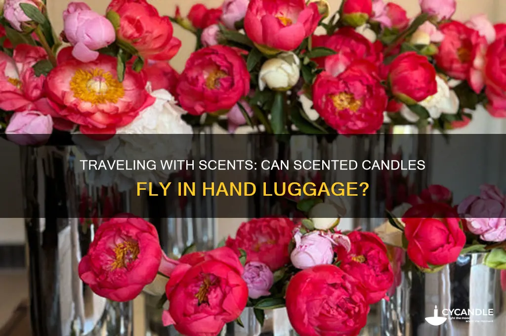 can scented candles be carried in hand luggage