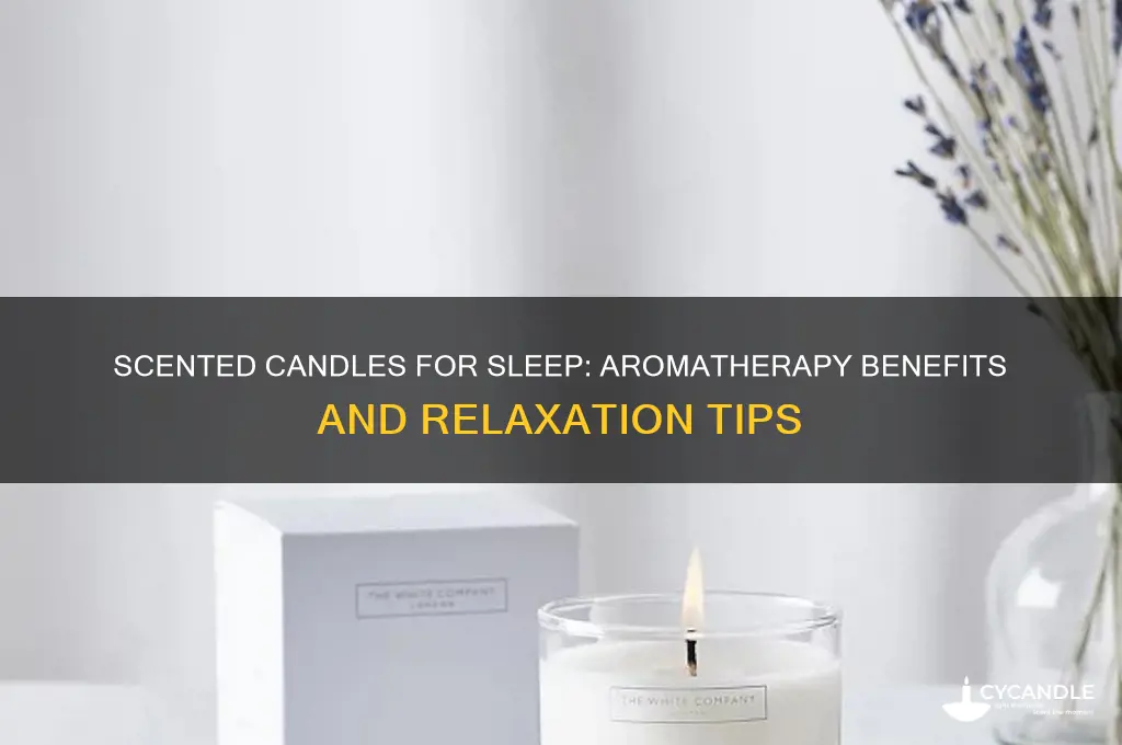 can scented candles help you sleep