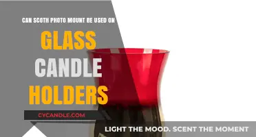 Using Scotch Photo Mount on Glass Candle Holders: Tips and Tricks
