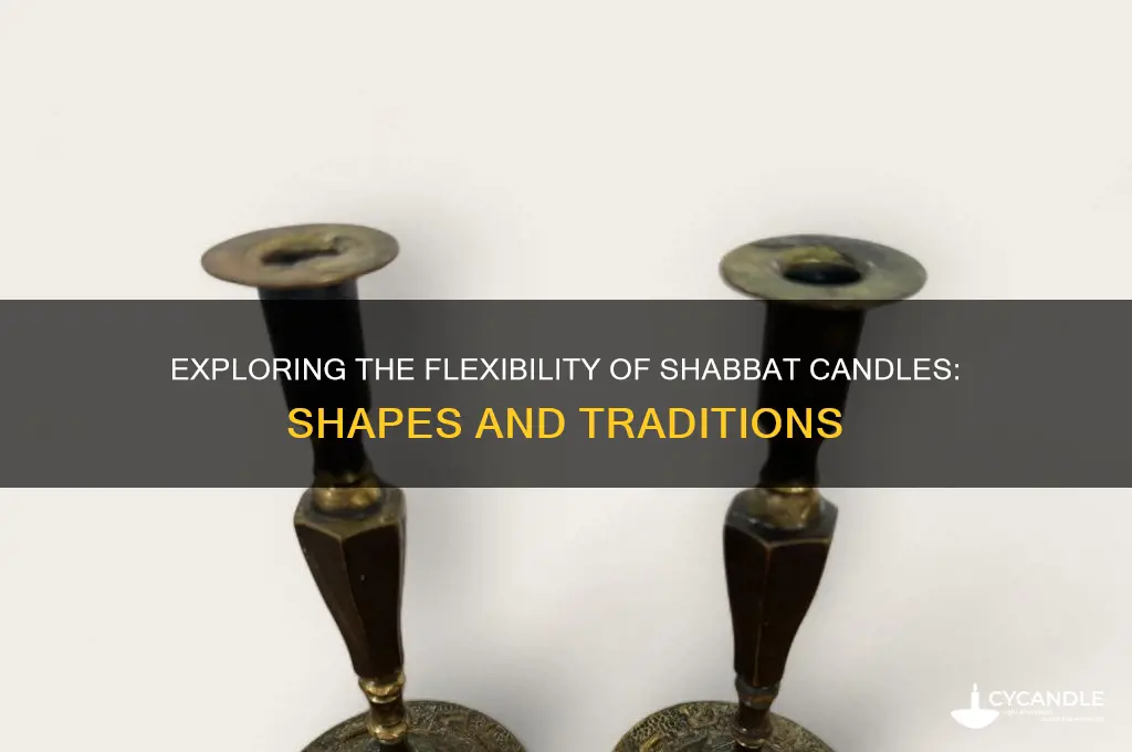 can shabbat candles be any shape