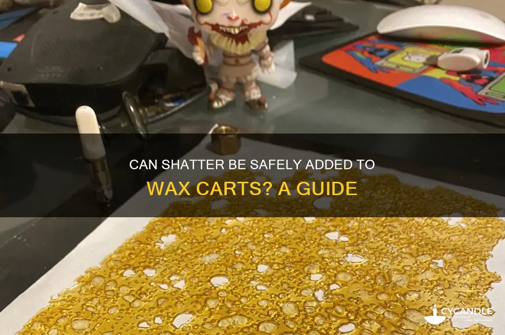 can shatter be put into wax carts
