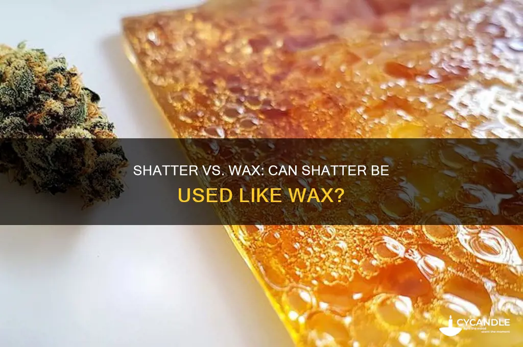 can shatter be used like wax