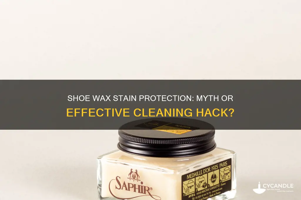 can shoe wax protect from stains