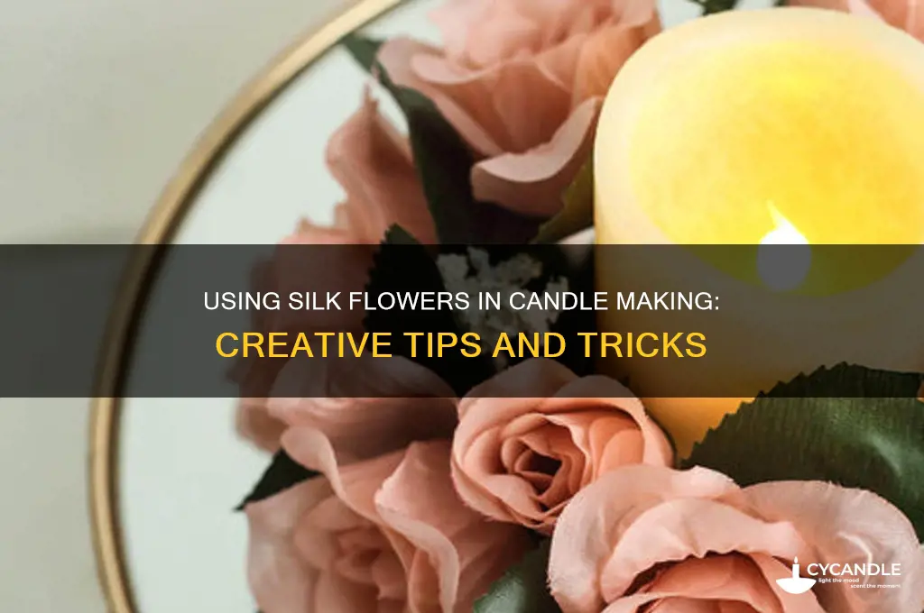 can silk flowers be used in candle making