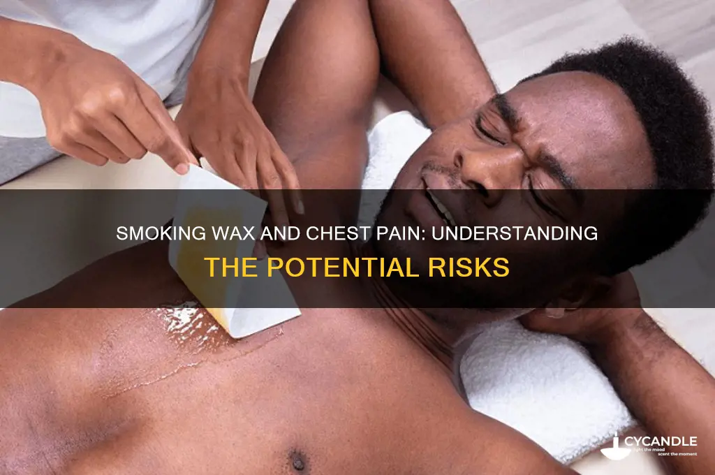 can smoking wax cause chest pain