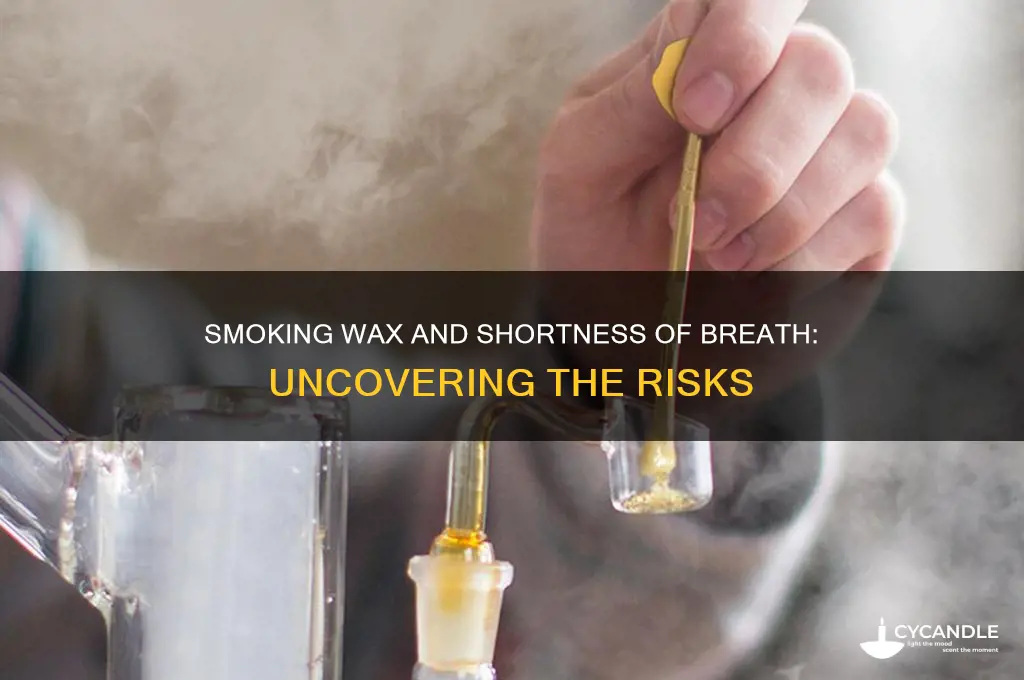 can smoking wax cause shortness of breath