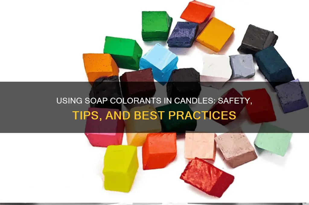 can soap colorants be used in candles