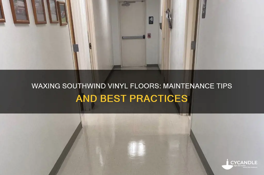 can southwind vinyl floors be waxed