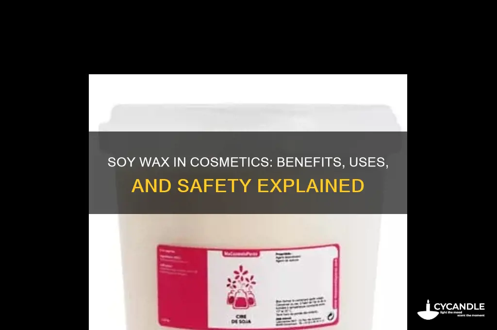 can soy wax be used in cosmetics