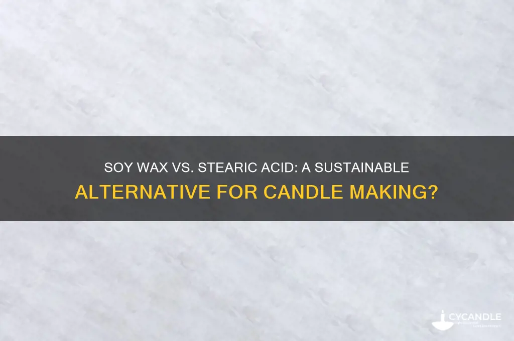 can soy wax be used in place of stearic acid
