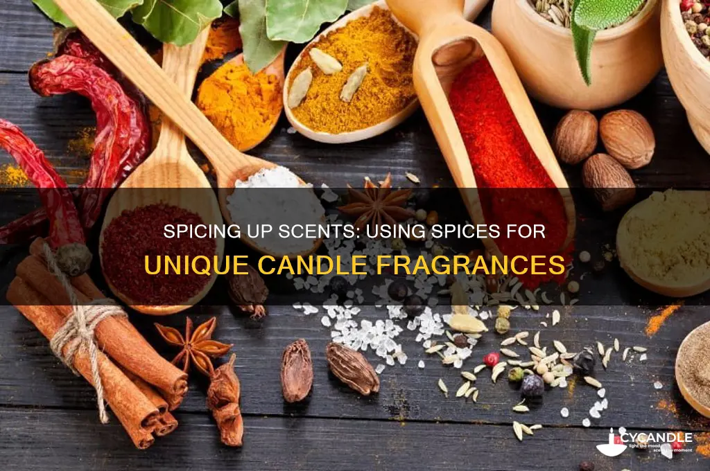 can spices be used for candle fragence