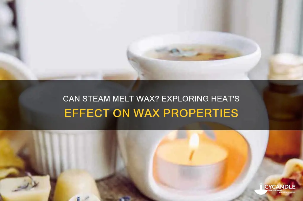 can steam melt wax