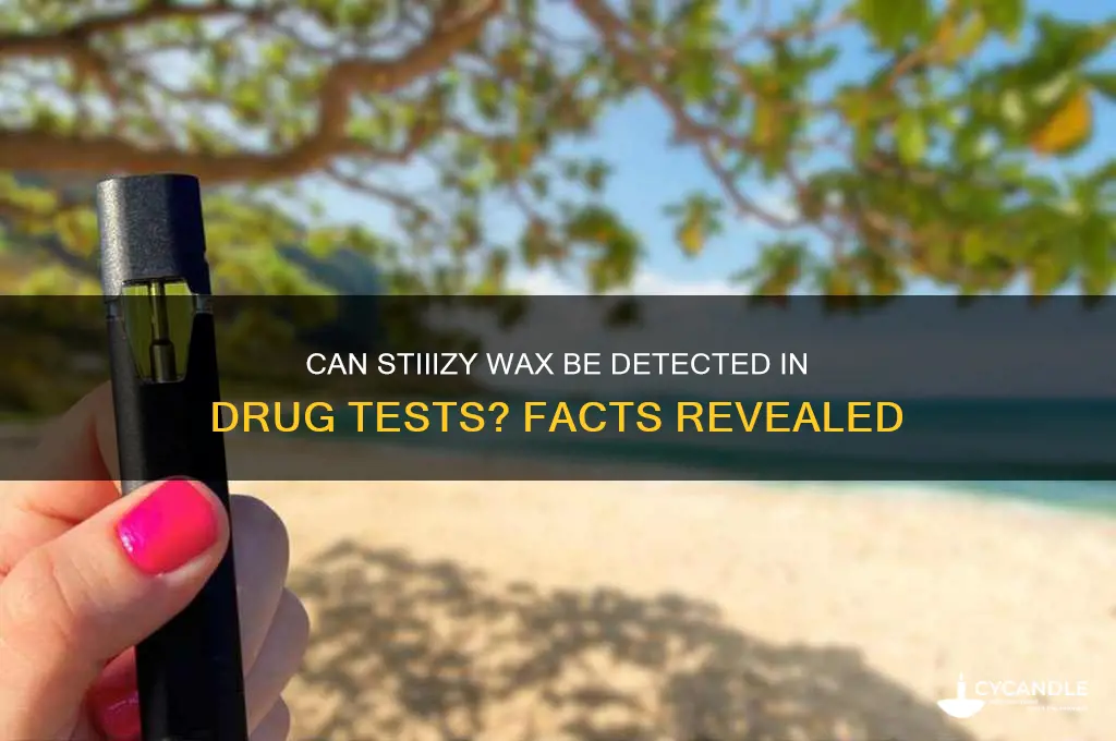 can stiiizy wax be detected