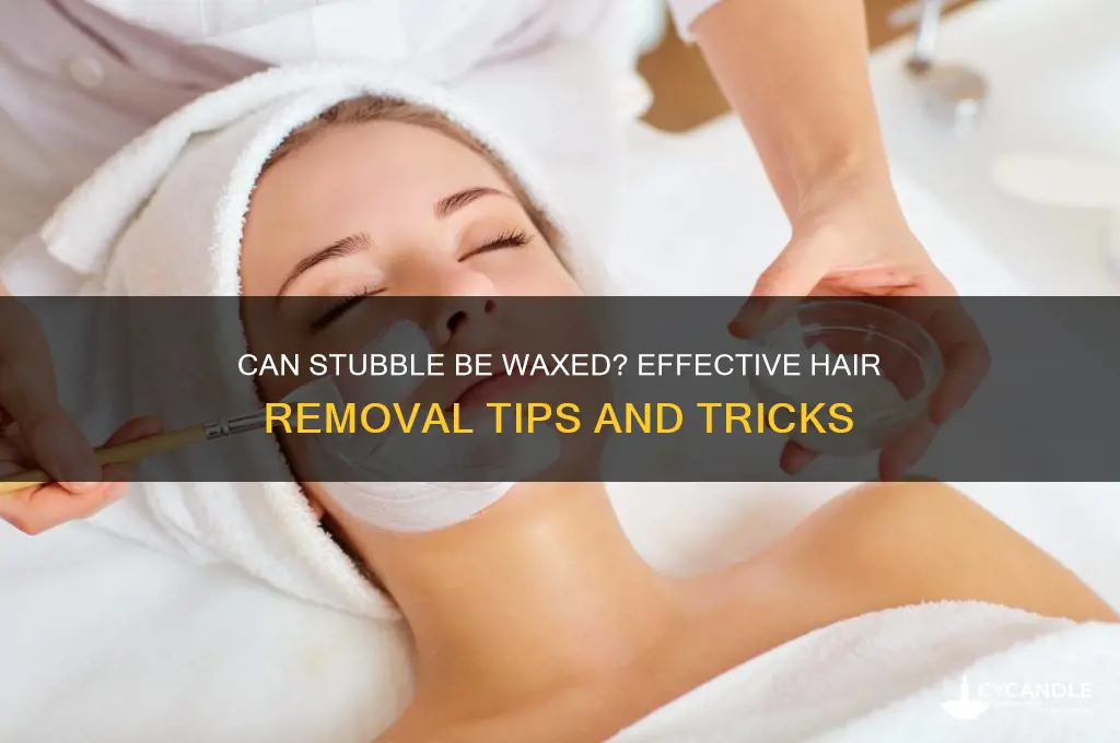 can stubble be waxed