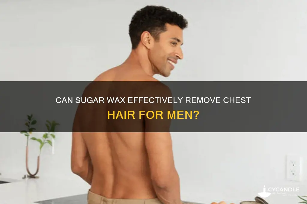 can sugar wax work on a man