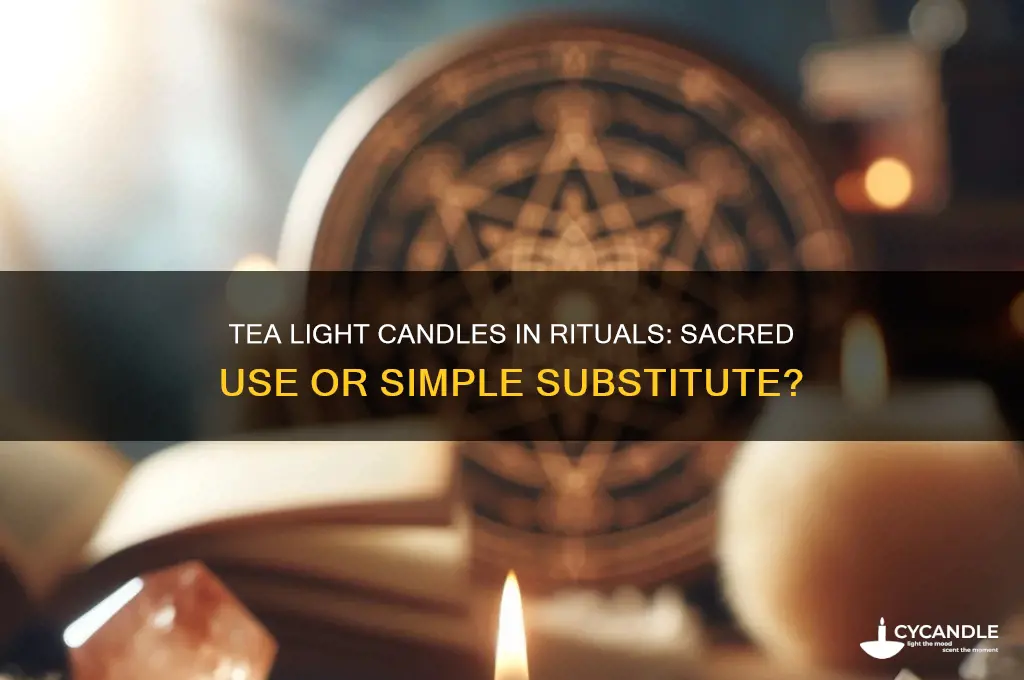 can tea light candles be used during rituals