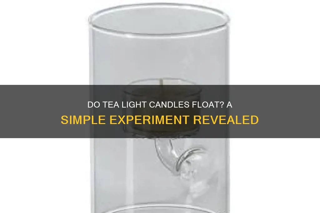 can tea light candles float