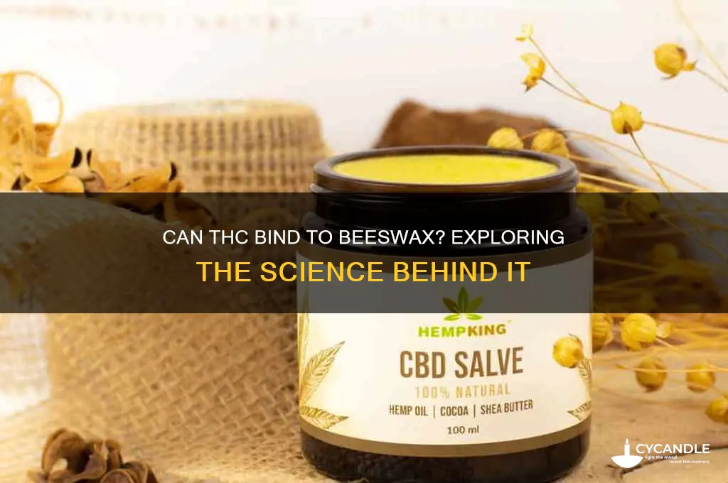 can thc bind to beeswax