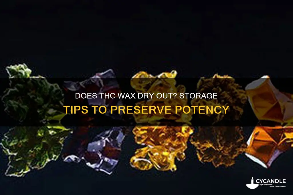 can thc wax dry out