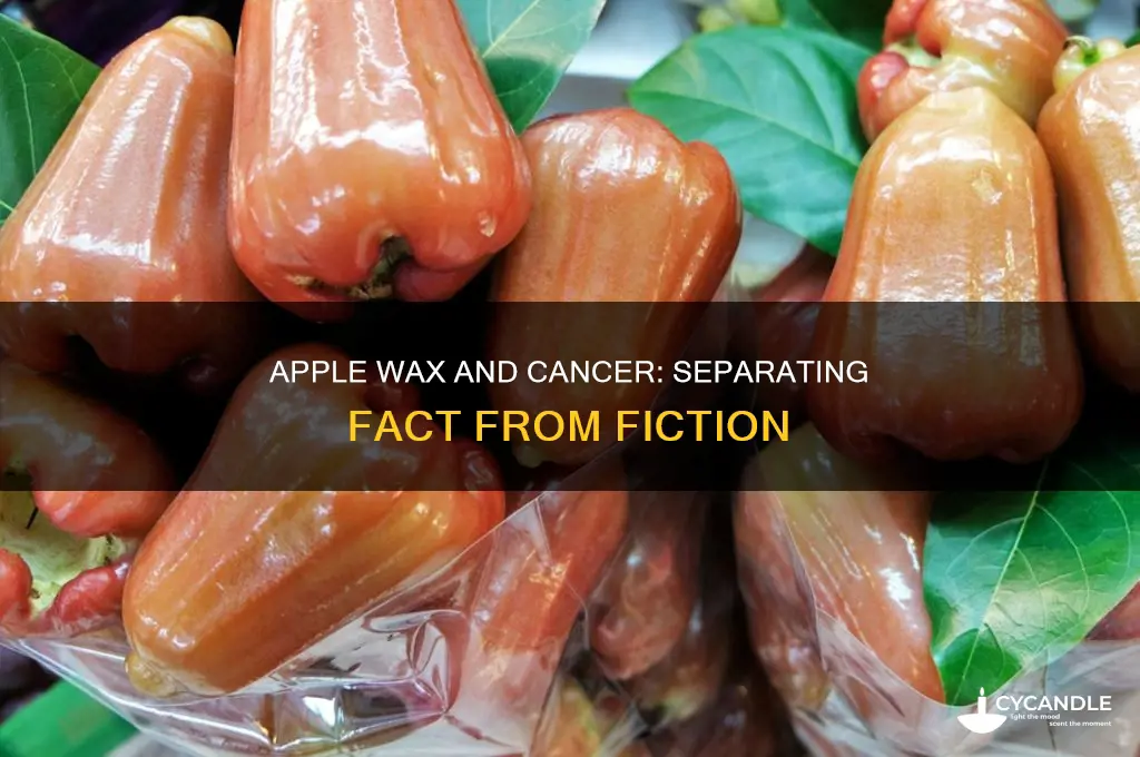 can the wax on apples cause cancer