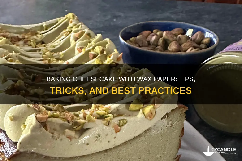 can the wax paper be used for baking cheesecake