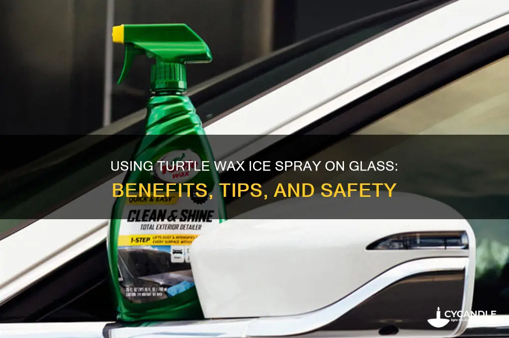 can turtle wax ice spray be used on glass