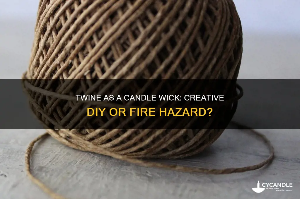 can twine be a candle wick