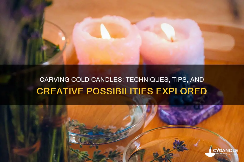 can tyou carve cold candles