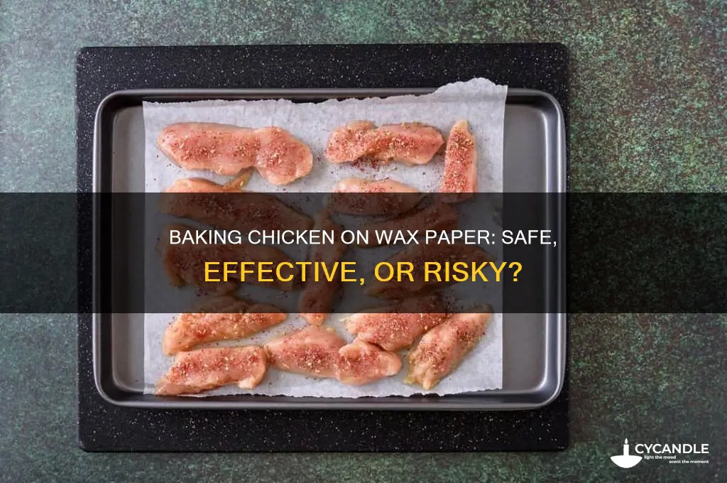 can u bake chicken on wax paper
