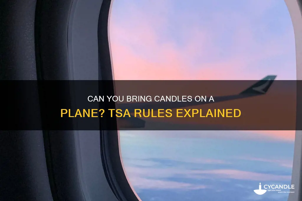 can u bring candle on plane