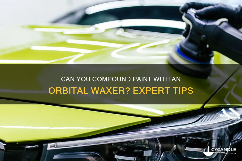 can u compund paint with orbital waxer