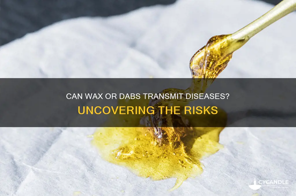 can u get a disease from wax or dabs