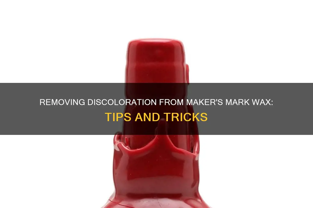 can u get disclolor out if makers mark wax