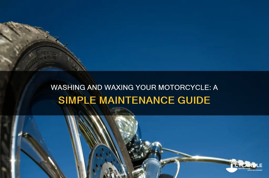 can u just wash and wax on motorcycle