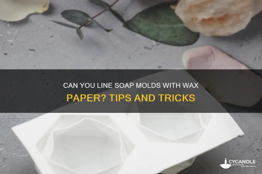 can u line soap kold with wax paper