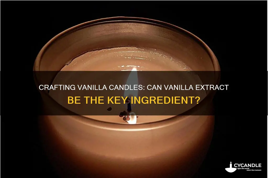 can u make a vanilla candle out of vanilla extract