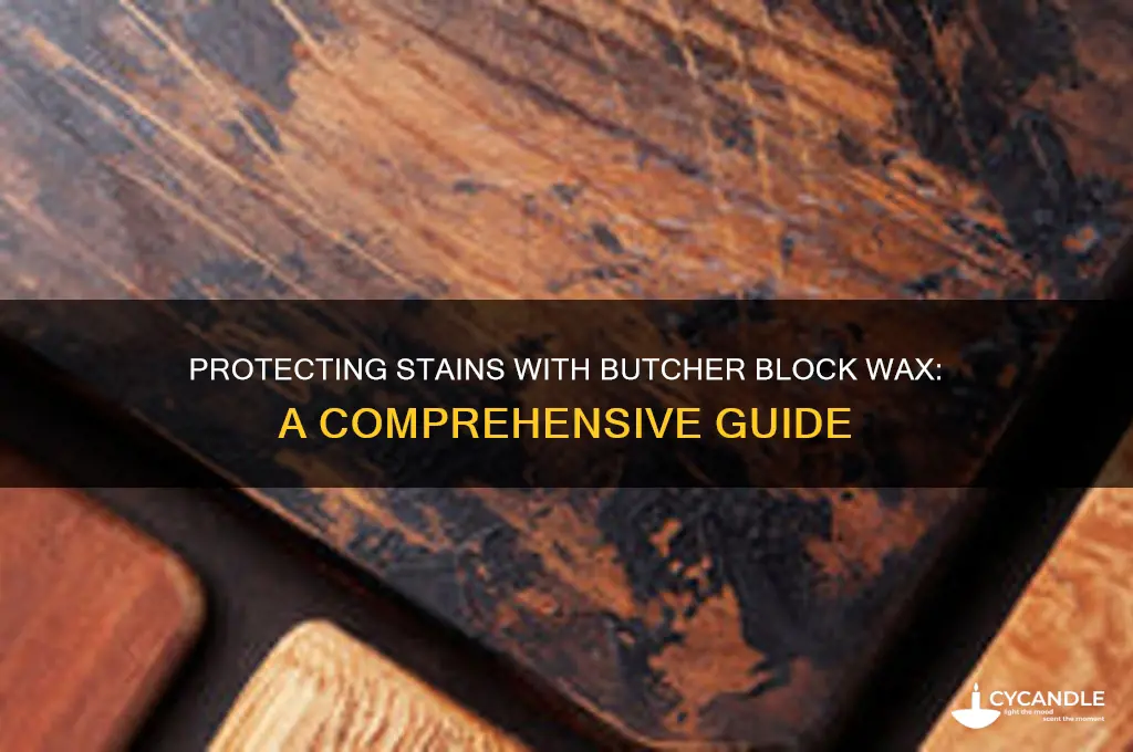 can u protect stain with butcher block wax