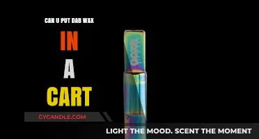 Can You Put Dab Wax in a Cart? A Comprehensive Guide