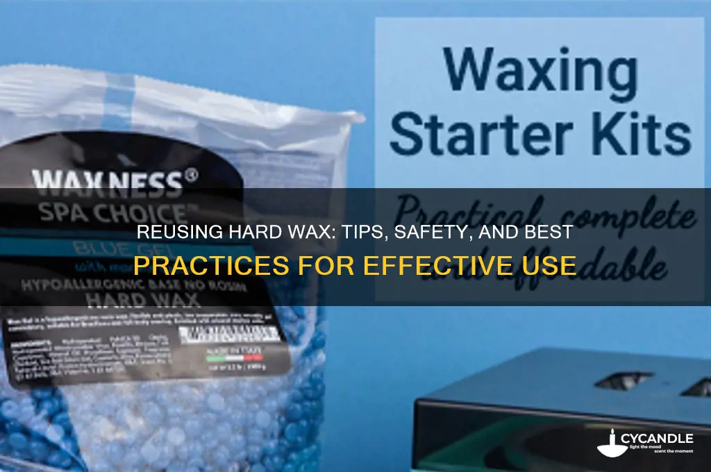 can u reuse hard wax